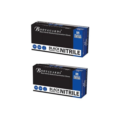 BlackNitrileExaminationGlovesAestheticsUKsupplier-510x485